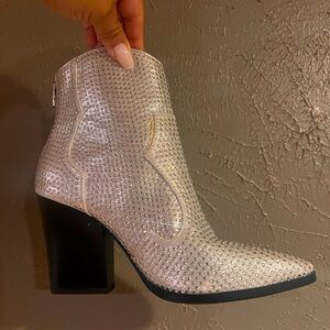 Diva Dressy Boots - Rhinestones